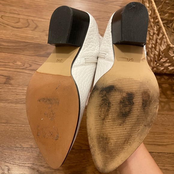 SOMETHING NAVY White Wesley Leather Bootie / Boots - Picture 4 of 7